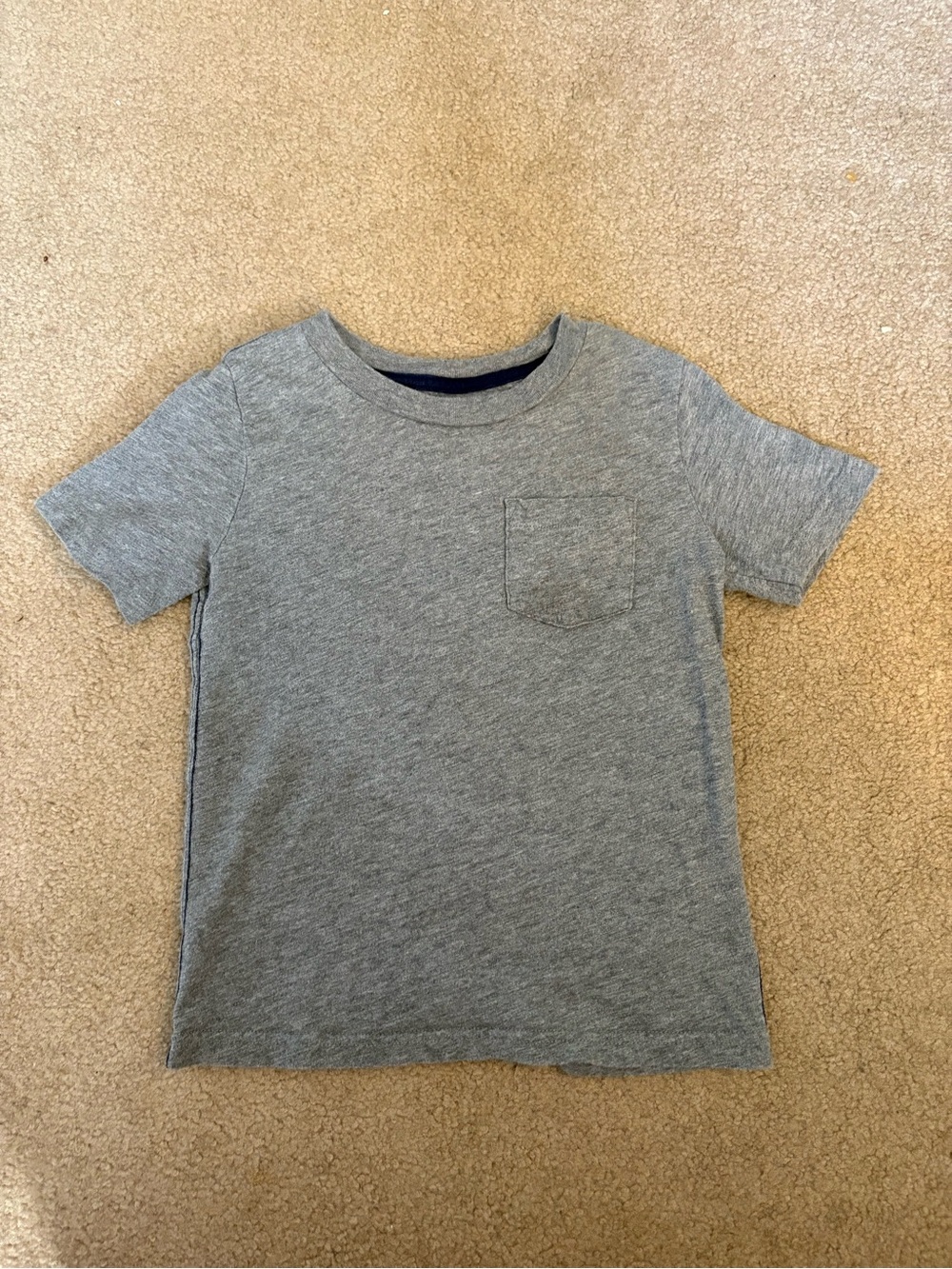 Simple Heather Gray Short Sleeve Pocket Tee